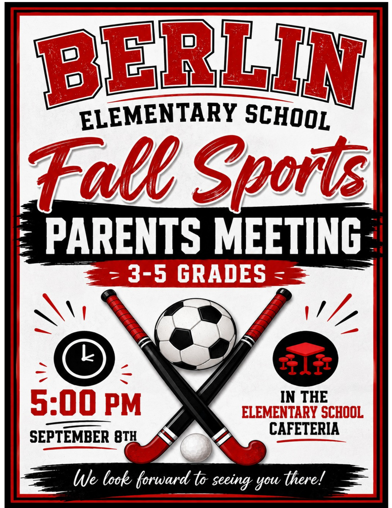 BES Fall Sports Parent Meeting 9/8 5pm for grades 3-5