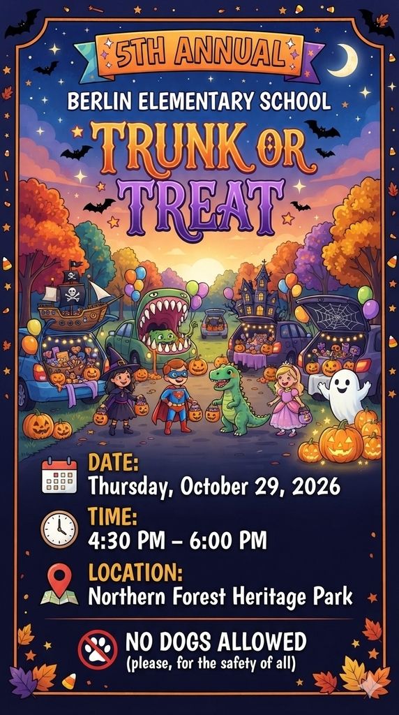 Trunk or Treat 10/29/26 4:30-6pm