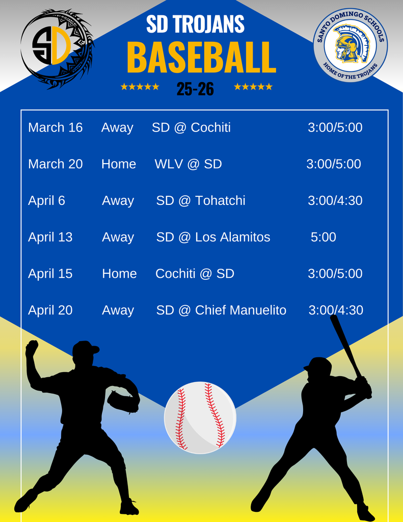 SD Baseball Schedule