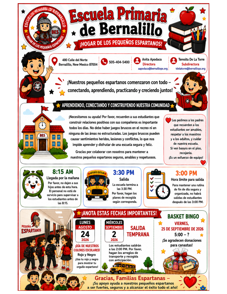 Spanish Newsletter 8/30/26