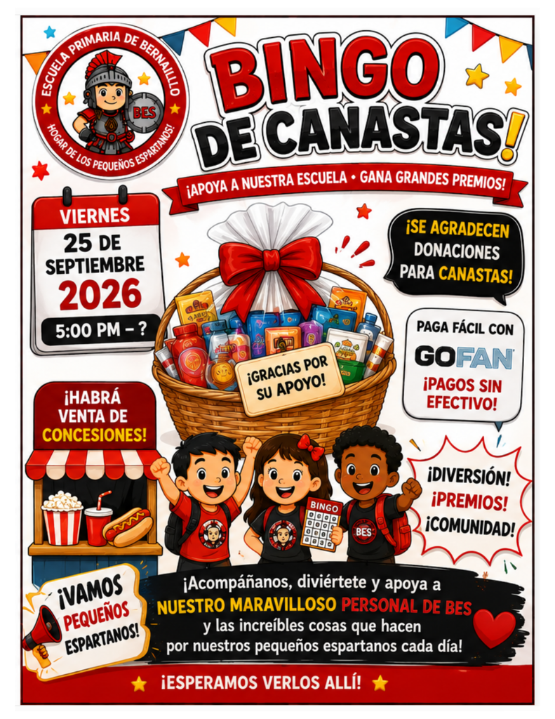 Spanish Basket Bingo Flyer