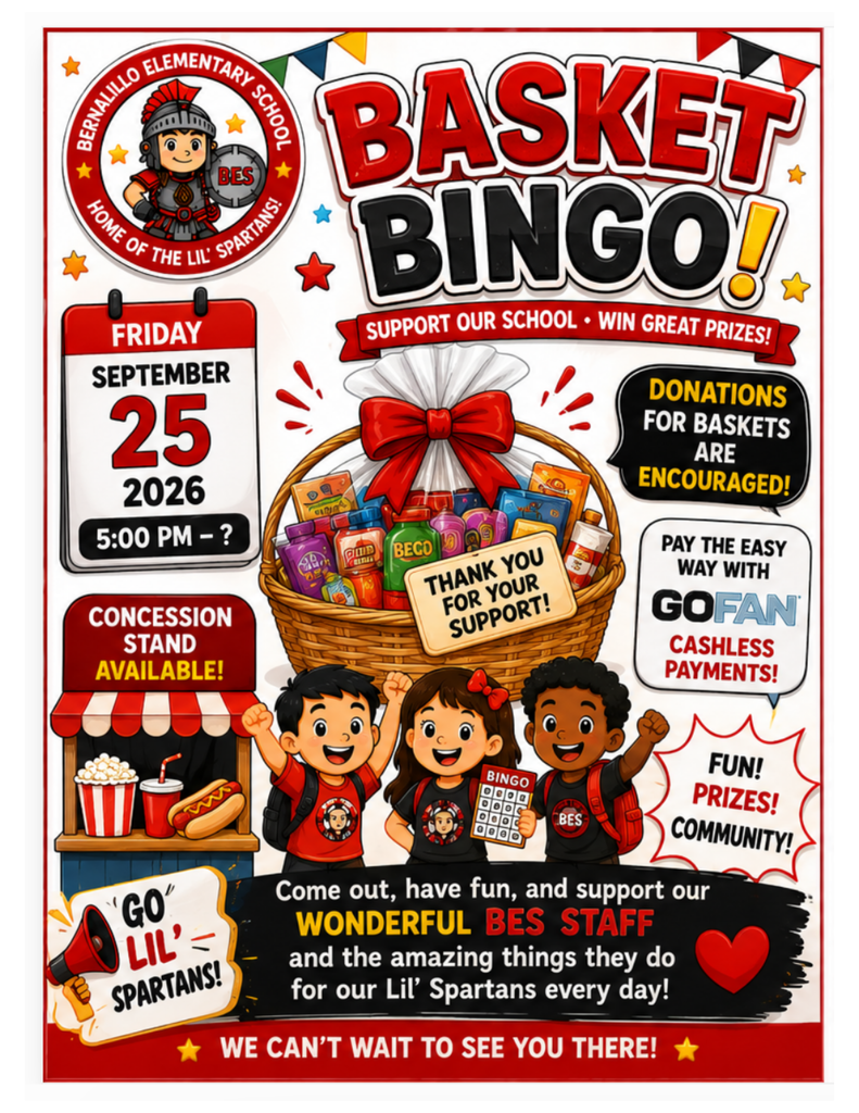 English Basket Bingo Flyer