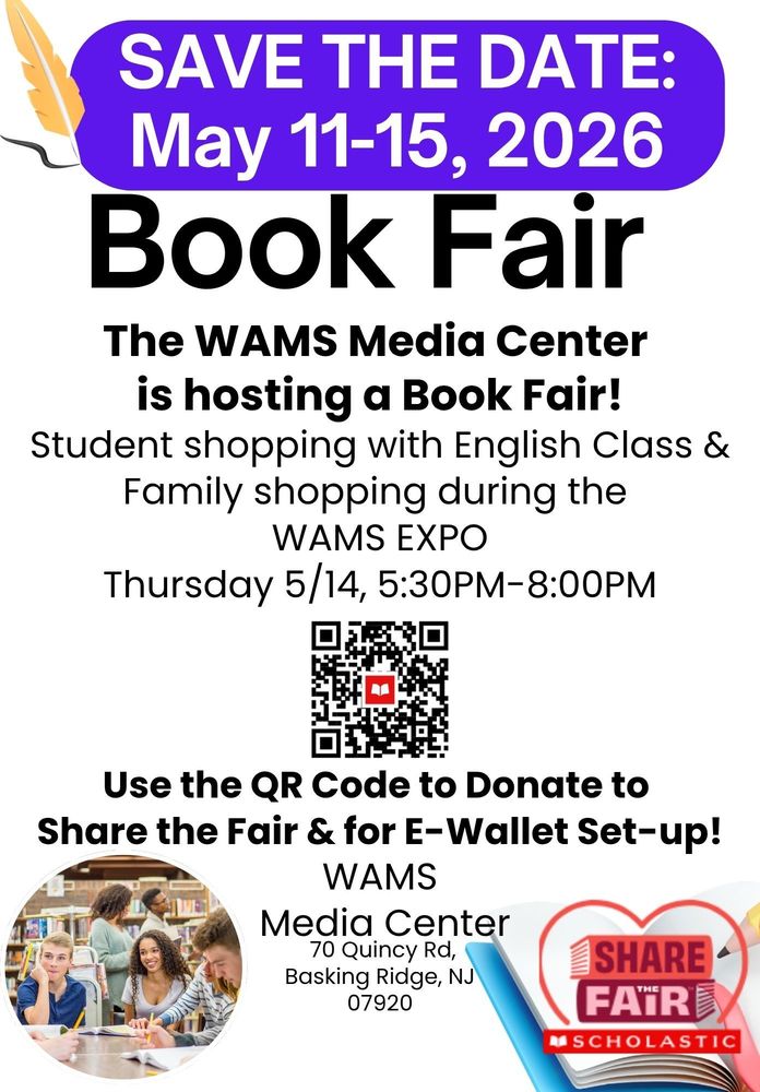 WAMS BOOK FAIR FLYER