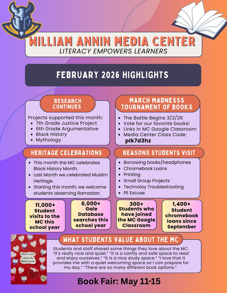 media center flyer