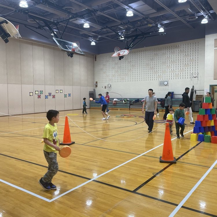 kids playing in gym