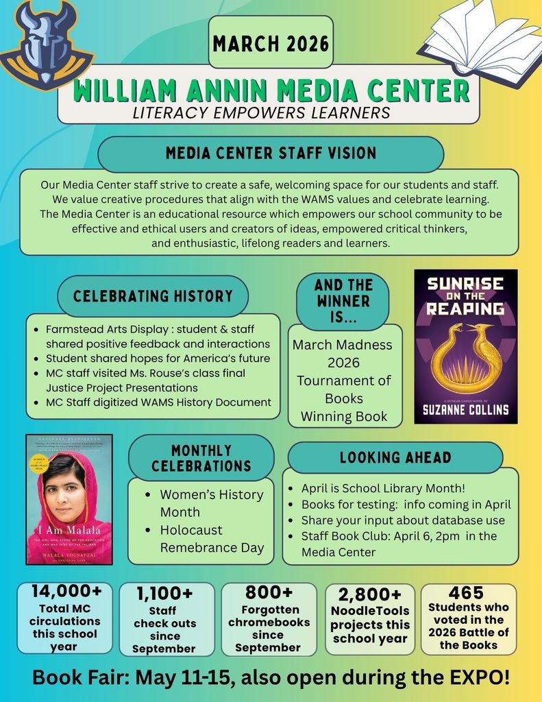 Monthly Information about the WAMS Media Center