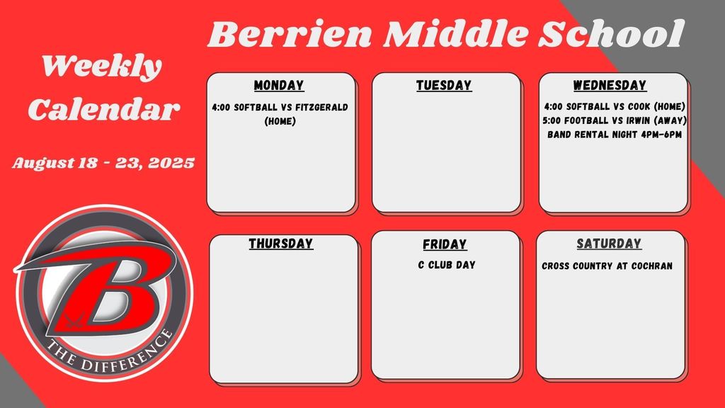 Weekly Calendar