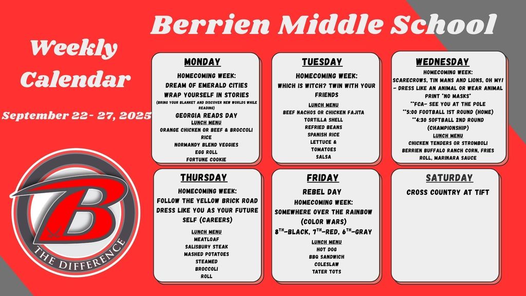 Weekly Calendar