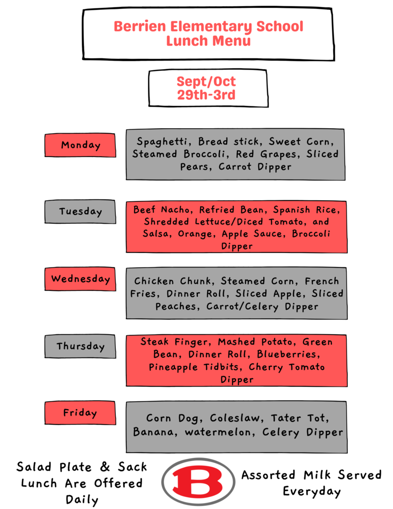 Lunch Menu