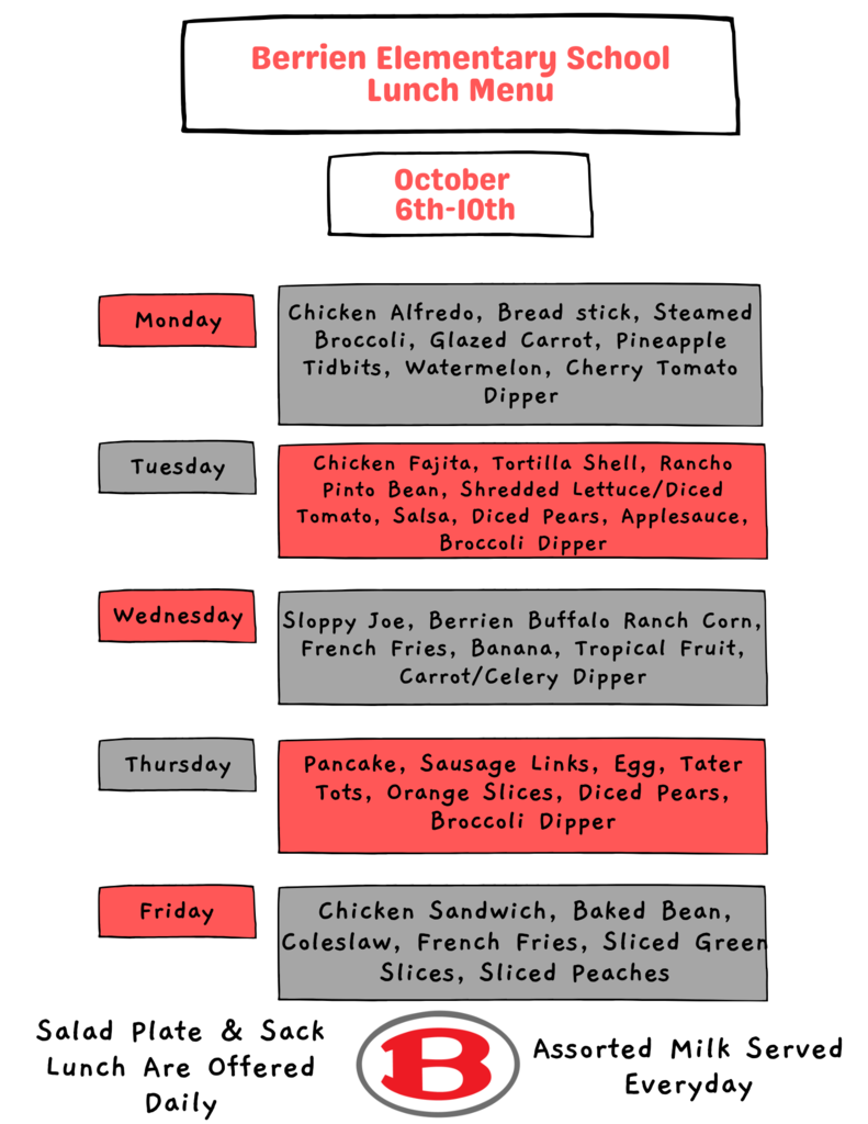 Lunch Menu