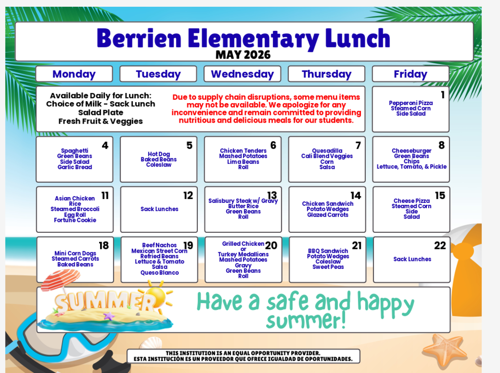 Lunch Menu