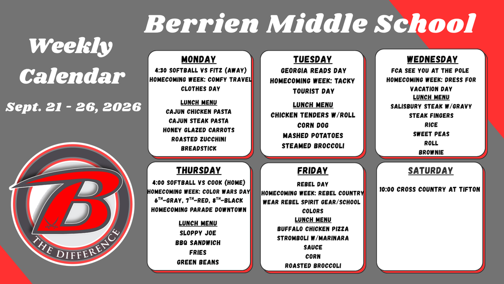 Weekly Calendar