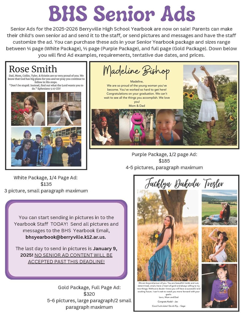 Yearbook ads