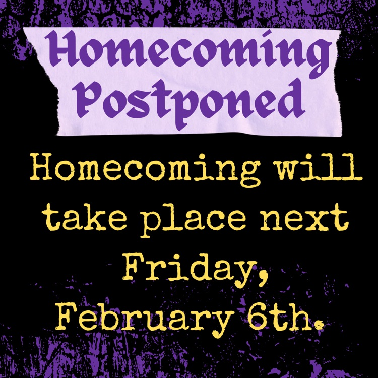 Homecoming postponed 