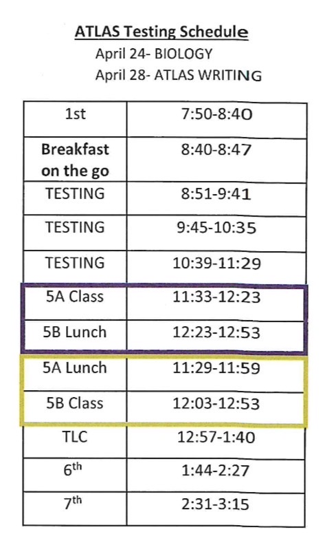 alternate schedule 