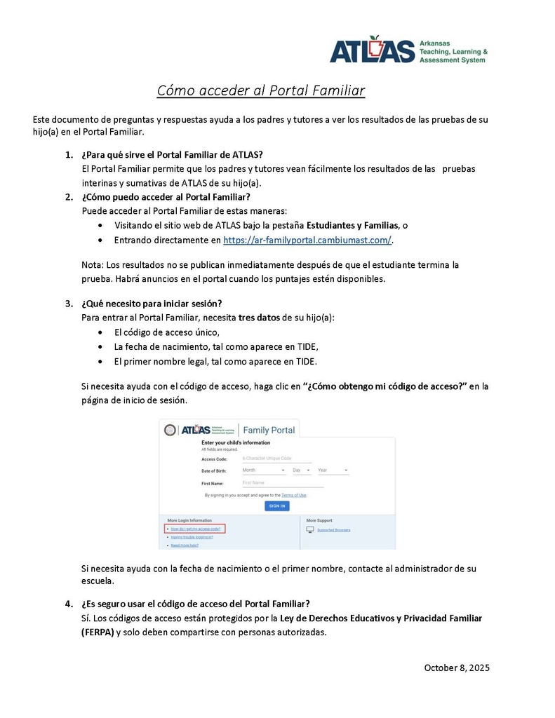 ATLAS Portal - Spanish