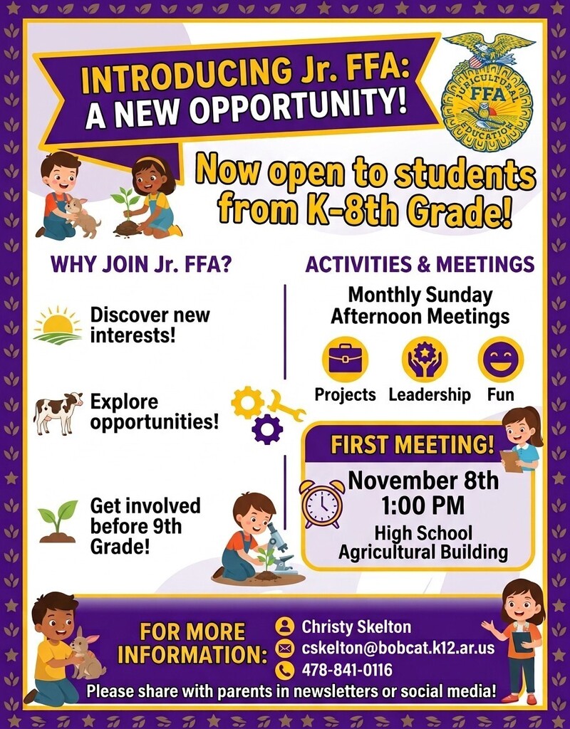 Jr. FFA for K-8th grade