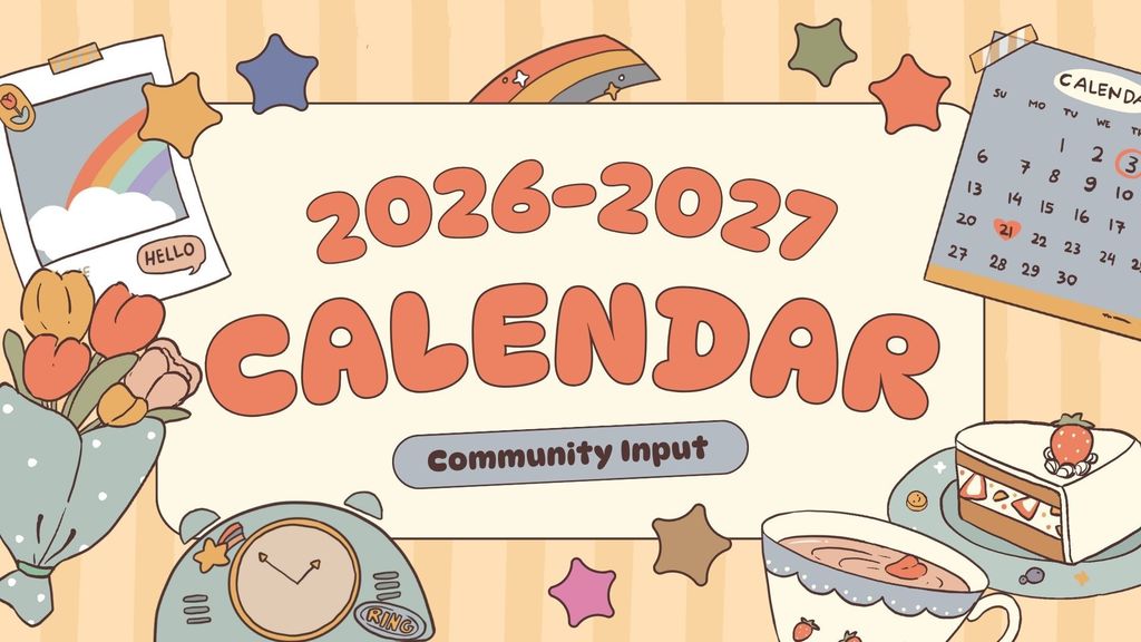 Back-to-School Teacher Undated Calendar Educational Presentation in Beige, Brown, and Yellow Lined and Illustrative Style