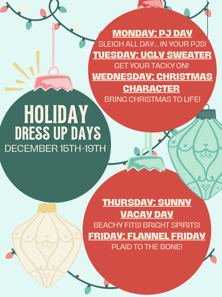 Holiday Dress Up days