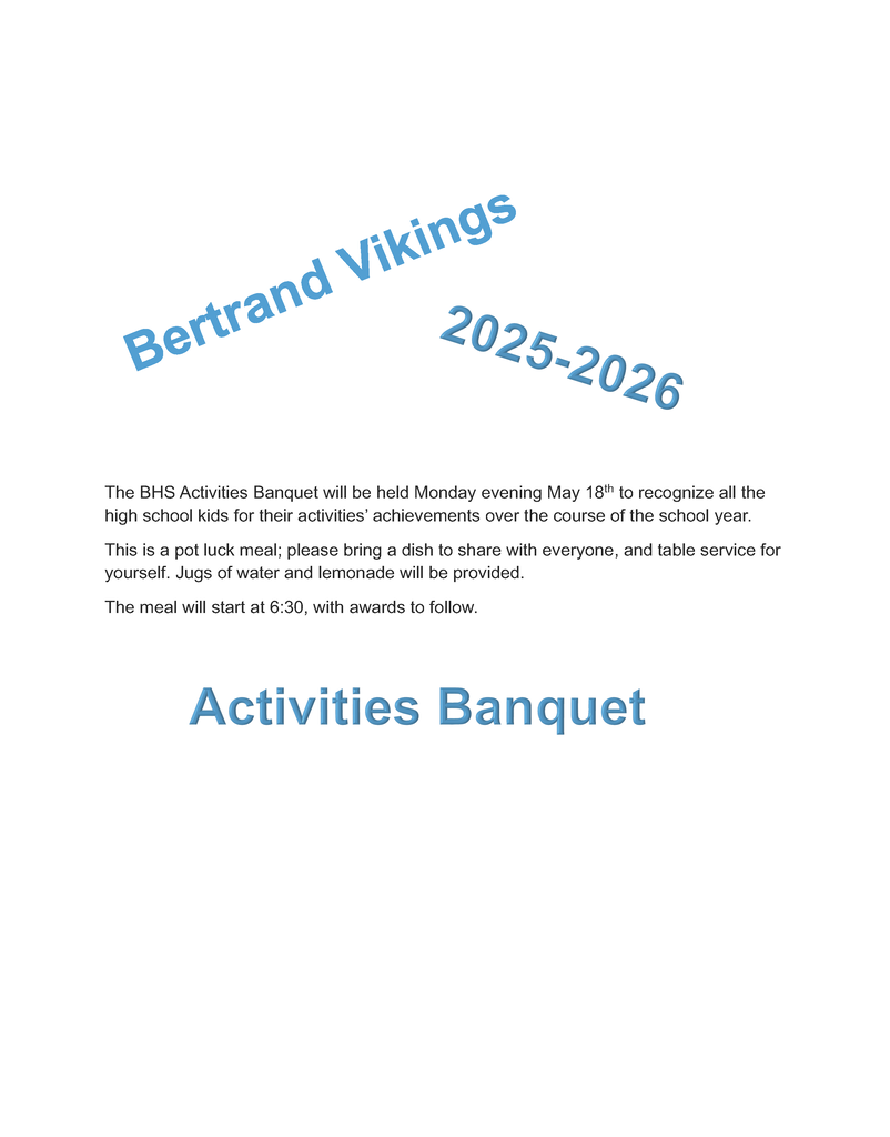Activities Banquet