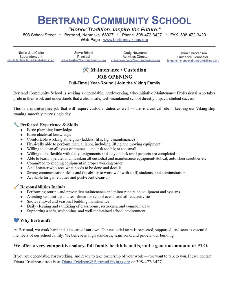 Custodian Job