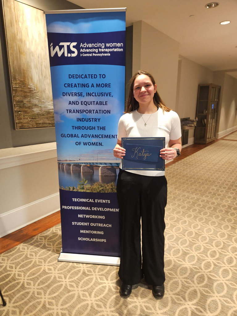Berwick Area senior Katya Newcomer was honored Wednesday at the WTS Central Pennsylvania Awards and Scholarship Gala in Camp Hill.
