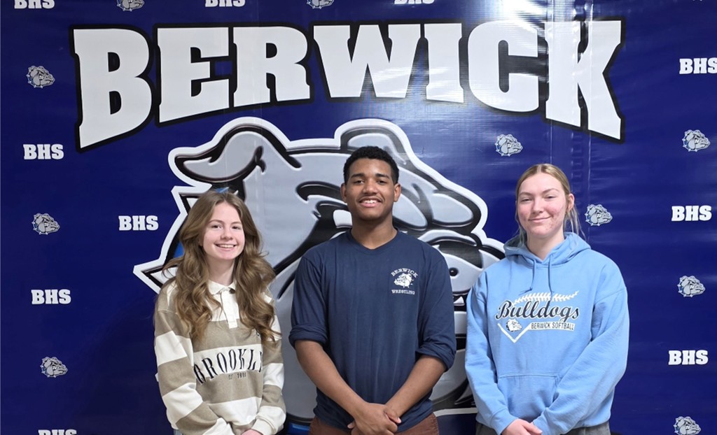 March students of the month standing in a group