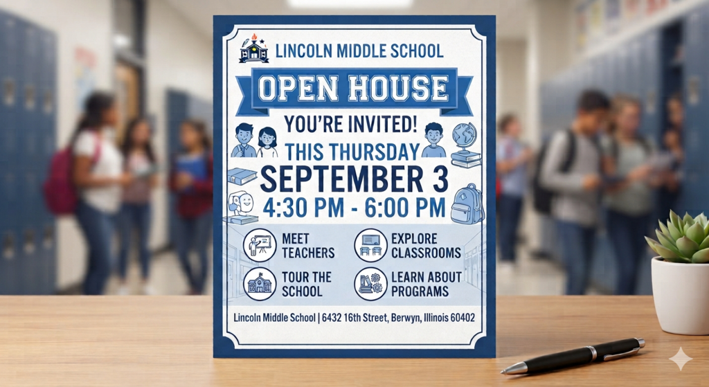 Open House flyer