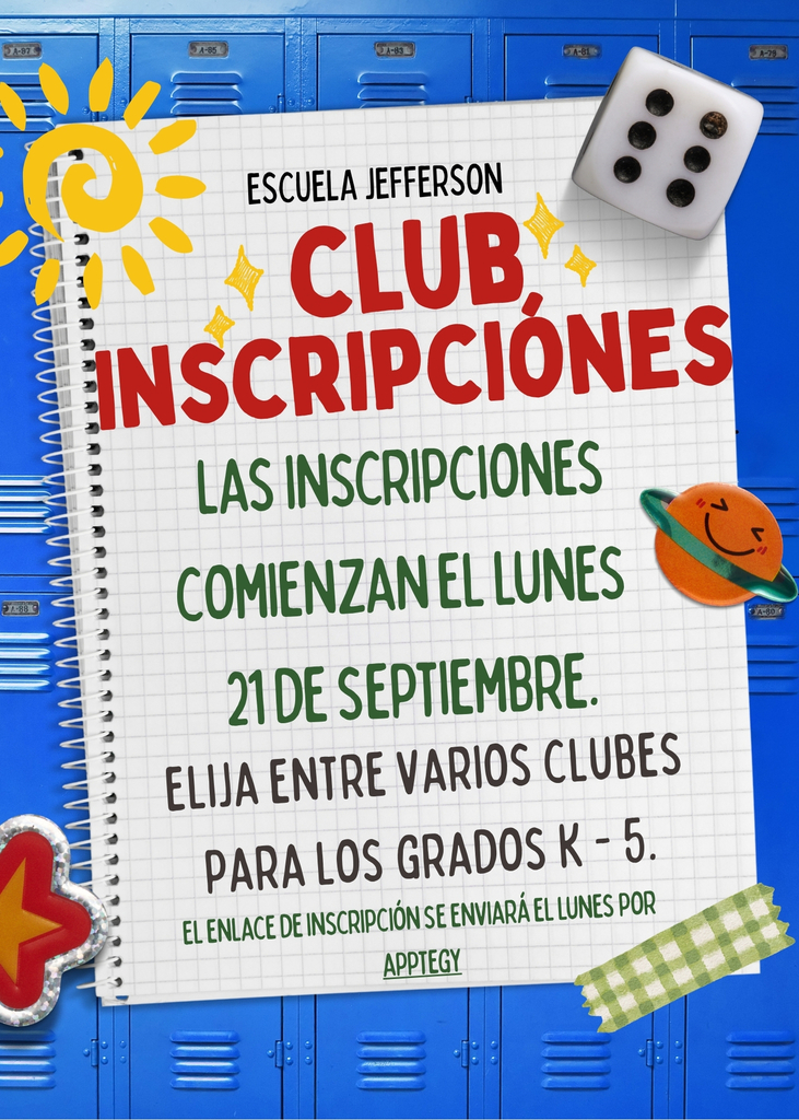 Club Sign Up - Spanish