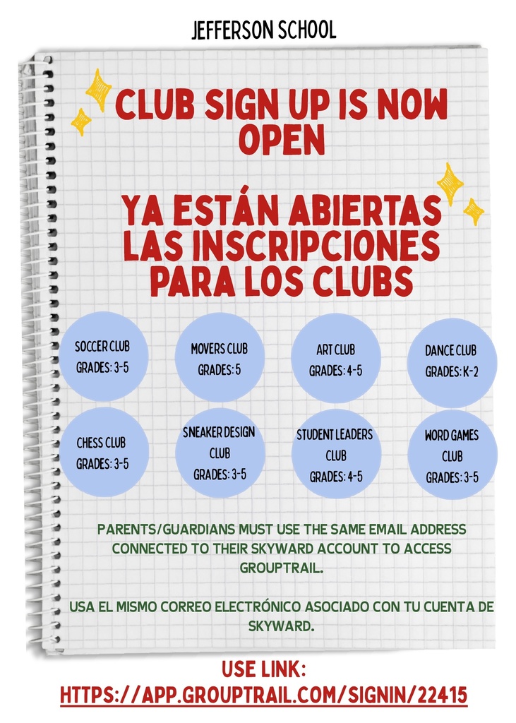 Club Sign Up Link