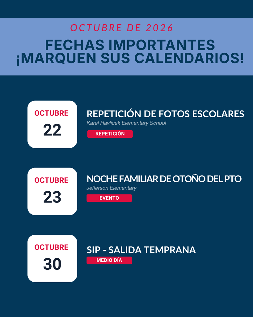 October Important Dates