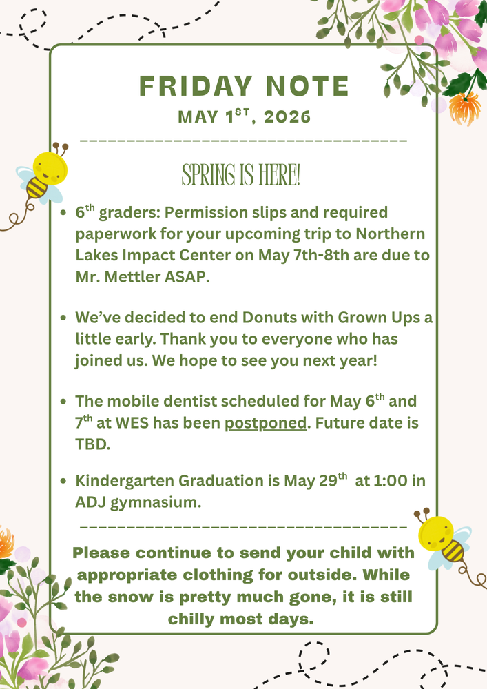 friday note may