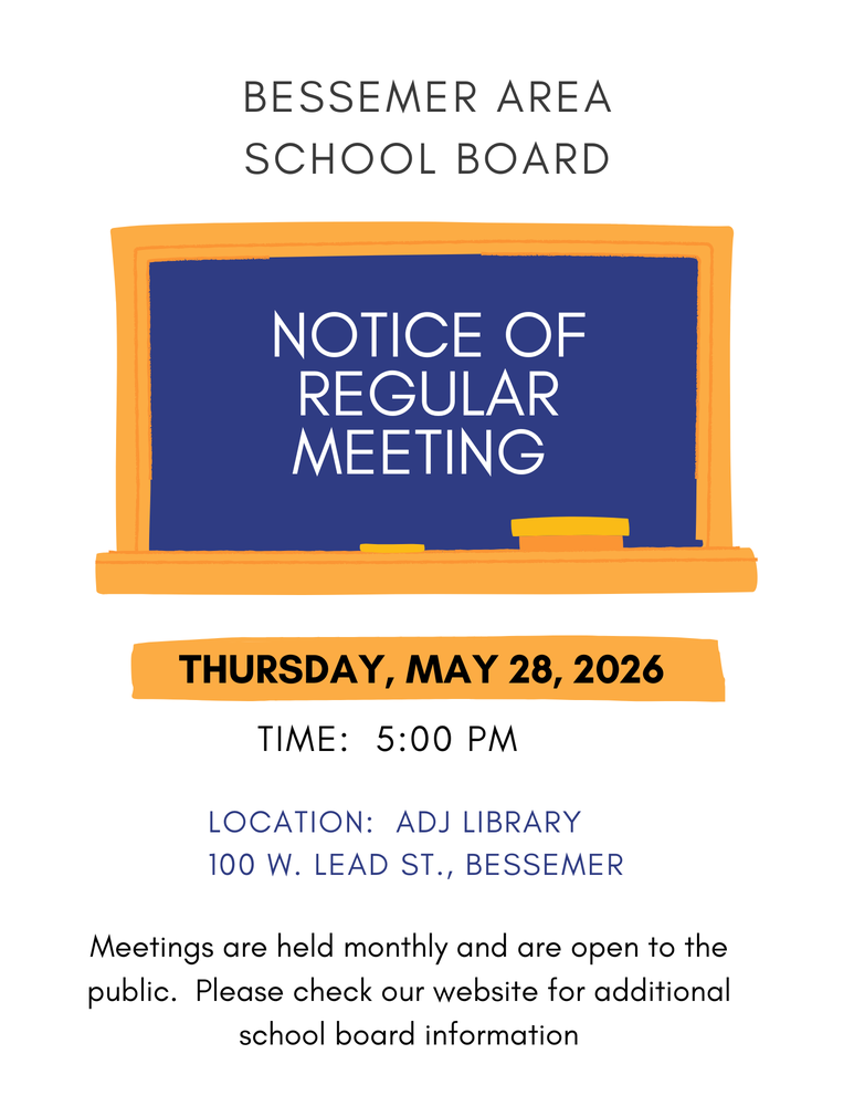 notice of school board meeting details