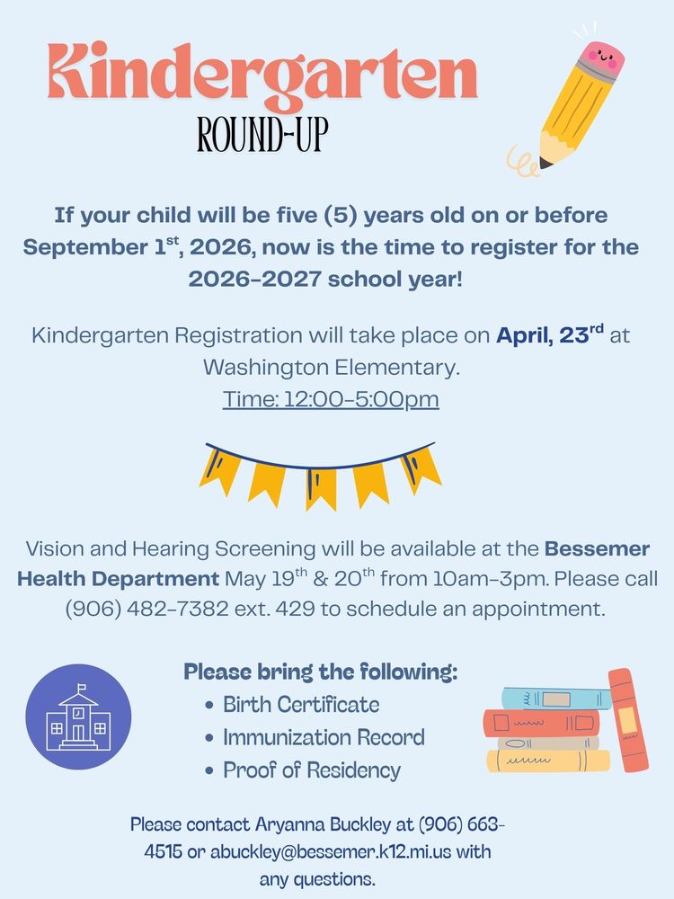 kindergarten registration flyer