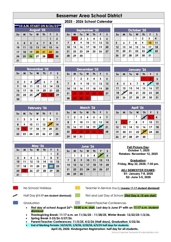 School calendar