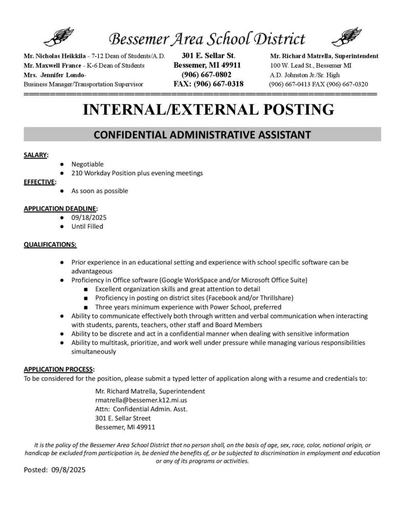 New Job Posting