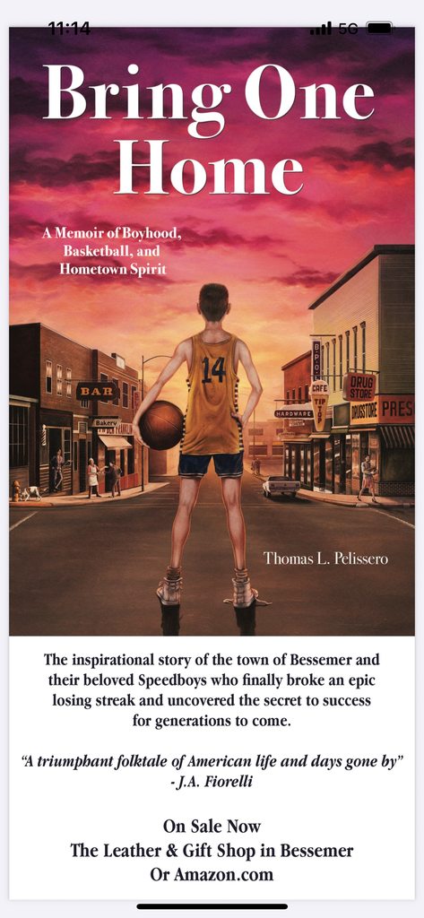 Bessemer Graduate, Tom Pelissero's new book "Bring One Home" on sale now.
