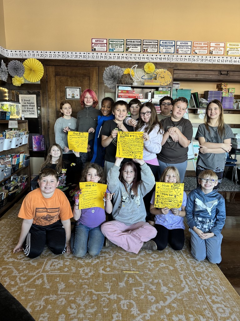students with beehive project