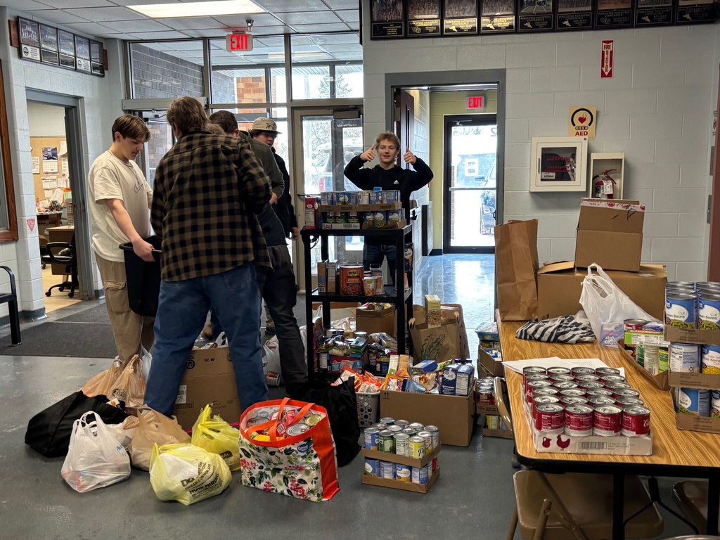 Getting ready to deliver the collected items.