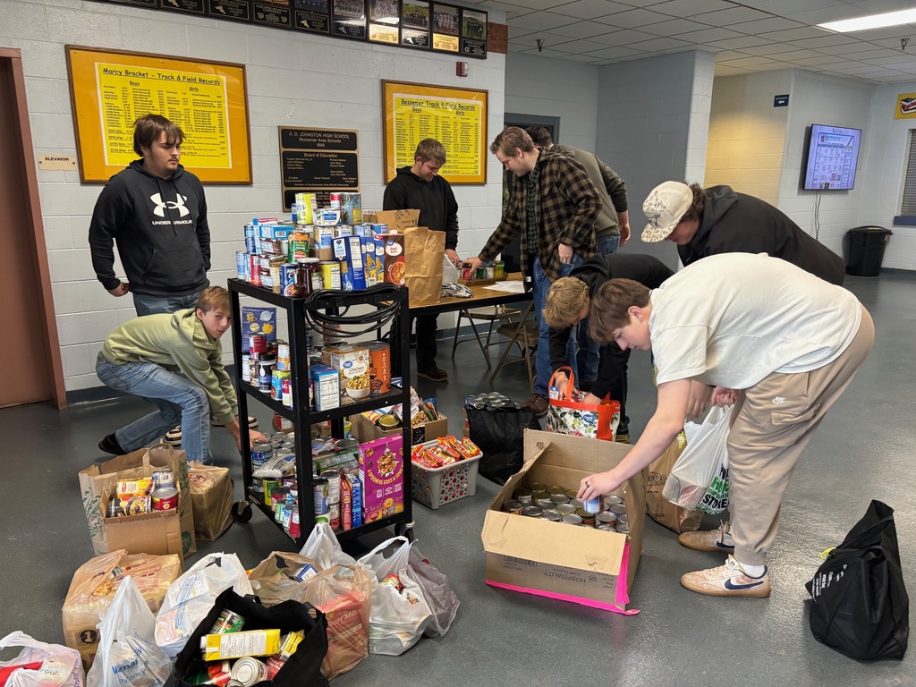 Collected items from the 2025 Can Drive at ADJ.