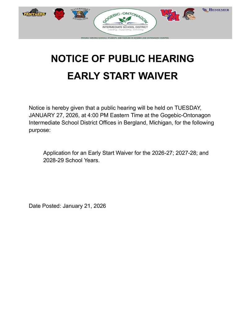 Public Notice of Agenda and Meeting 