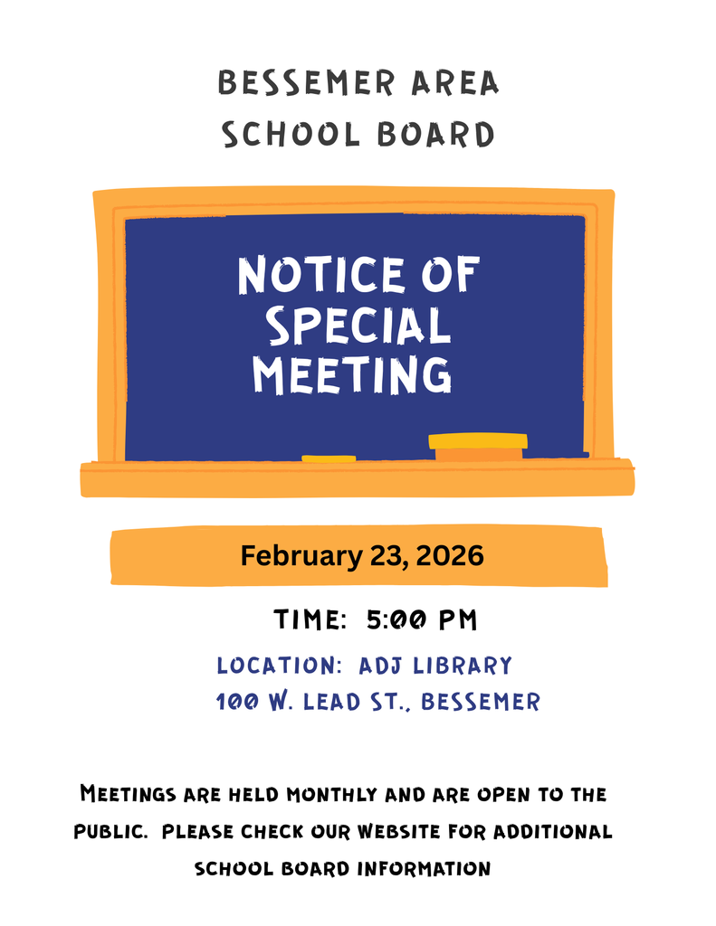 Notice of Special School Board Meeting