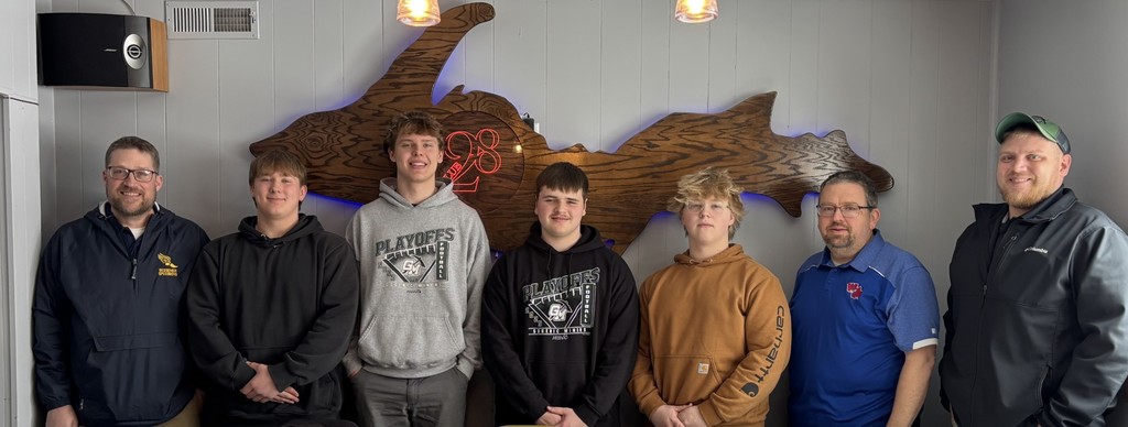 Selected Gogebic Miners Football players and their coaches