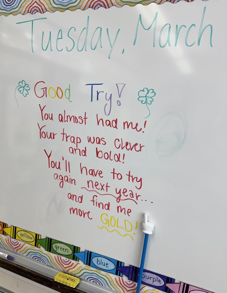 a note from the leprechaun on st. patricks day