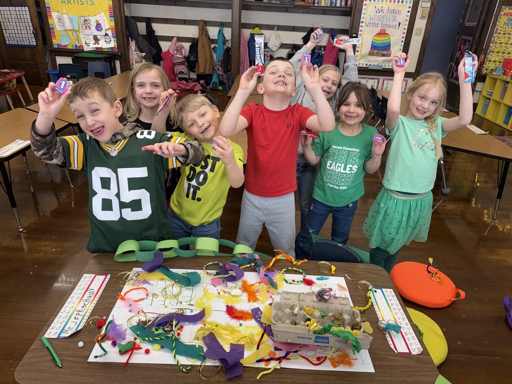 students on st. patrick's day celebrating