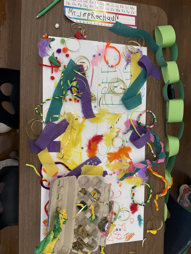 students on st. patrick's day celebrating