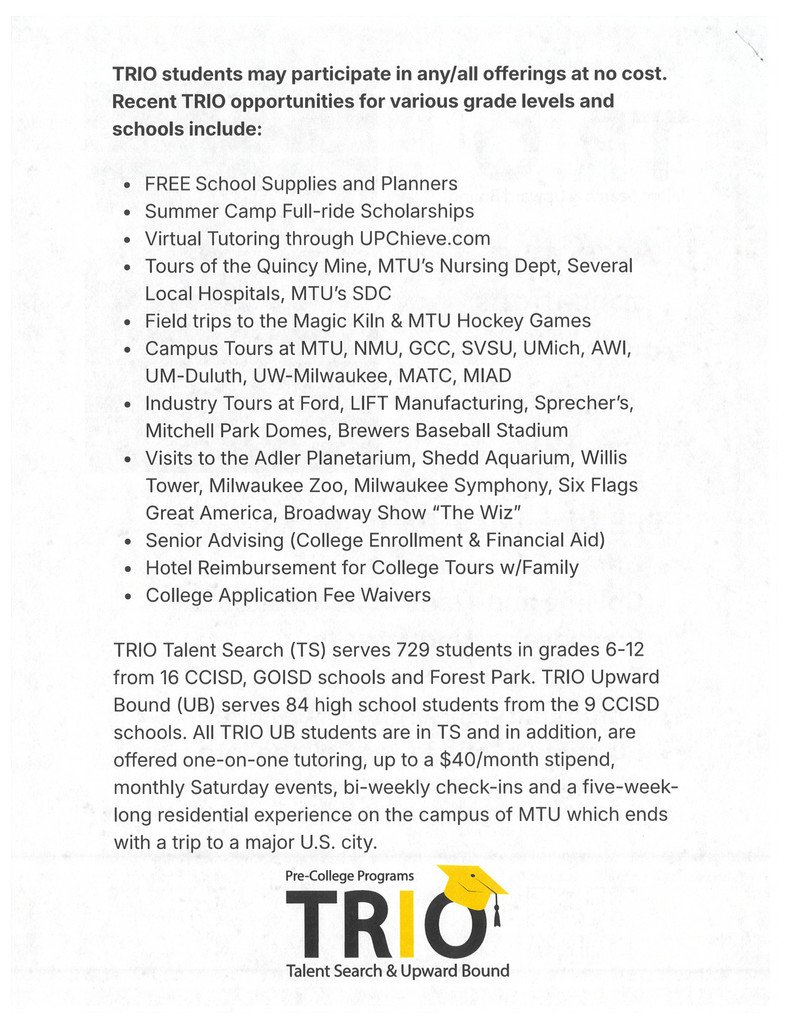 trio application for grades 6-12