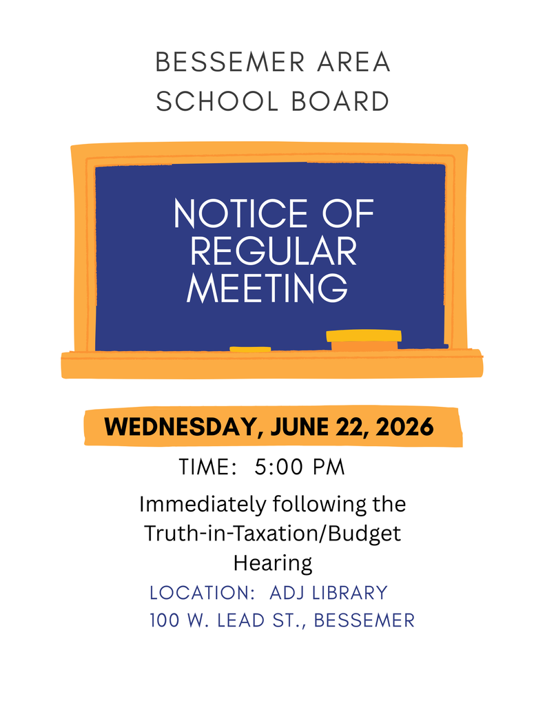 Notice of Regular School Board Meeting