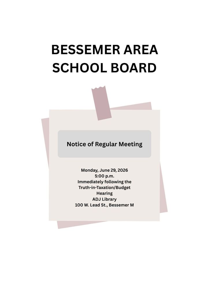 Notice of Regular School Board Meeting