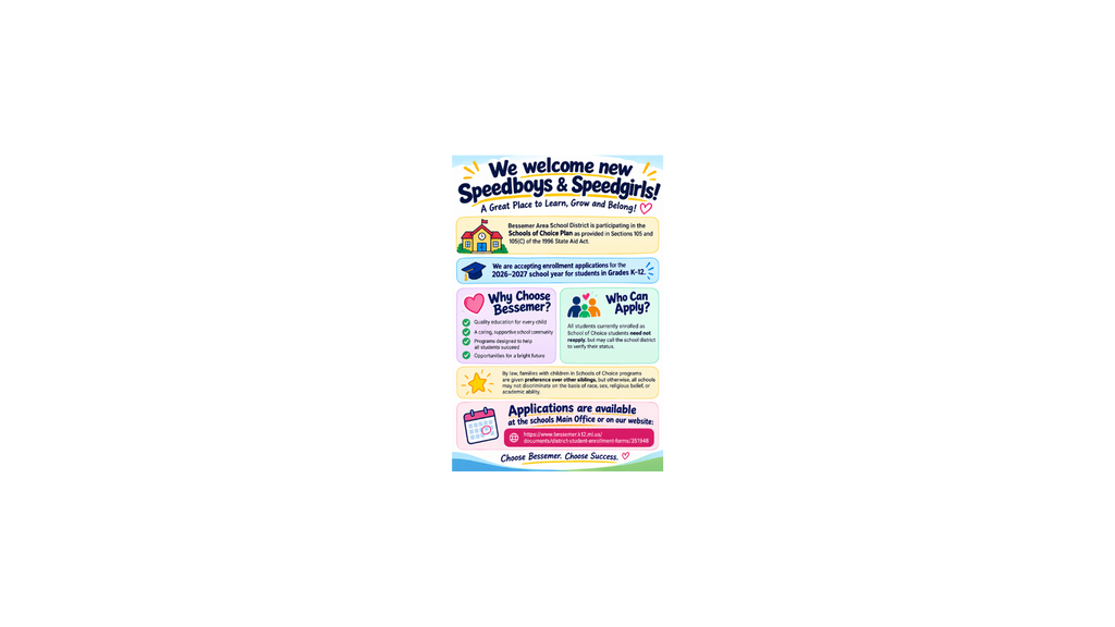  informational flyer for SOC openings at school